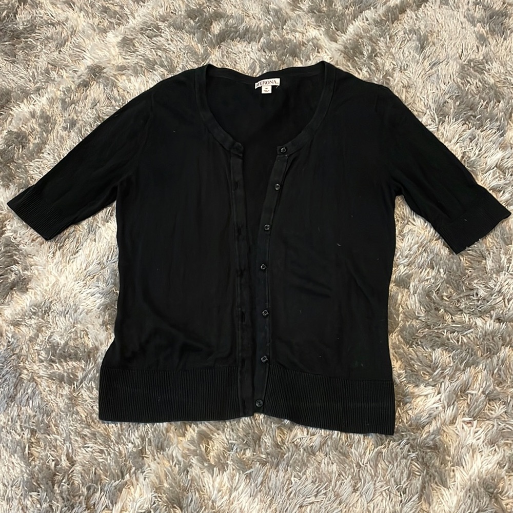Black cardigan
